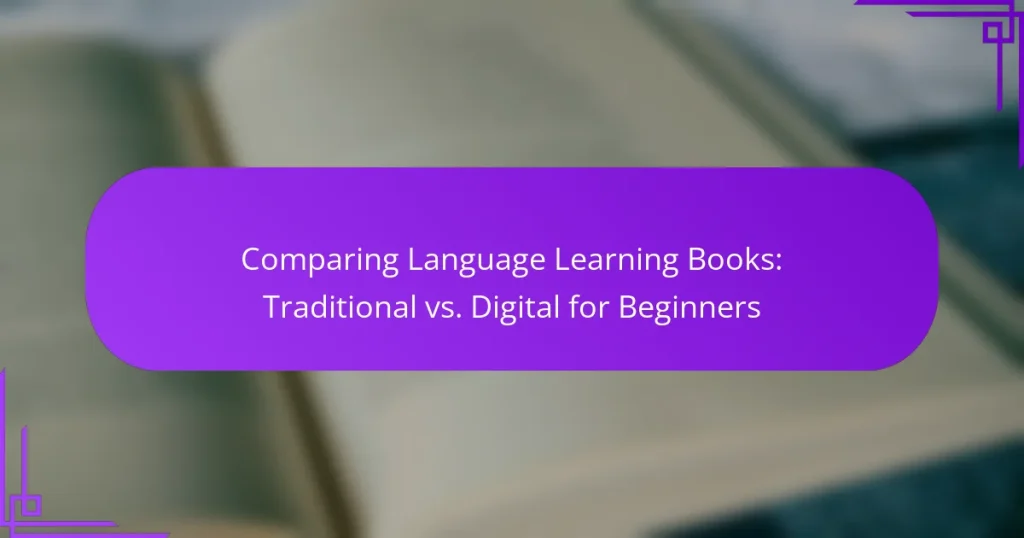 Comparing Language Learning Books: Traditional vs. Digital for Beginners