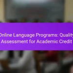 Online Language Programs: Quality Assessment for Academic Credit
